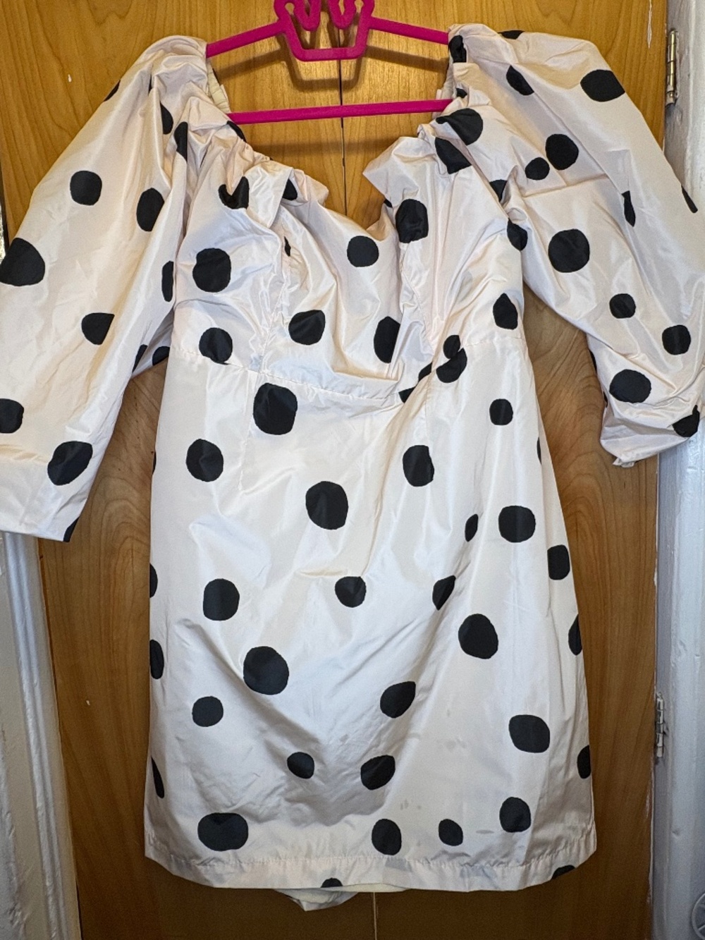 Eloquii Polka Dot Puff Sleeve Dress Size 20 Statement Balloon Dress NWT